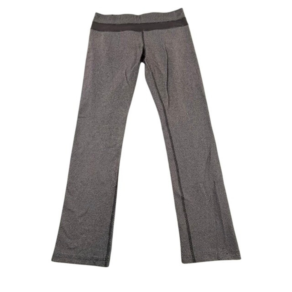 Lululemon Wunder Under Pant Diamond Dot Black White Pattern Pants 8 Women's